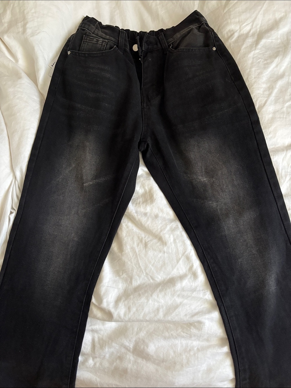 Baggy Playboy Black Washed Jeans